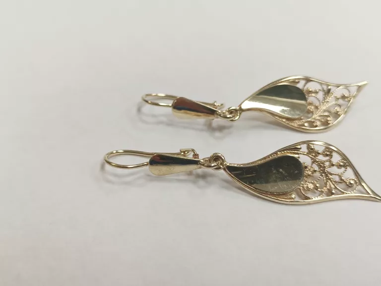 ŚLICZNE ZŁOTE KOLCZYKI 4,48G PR585 14K