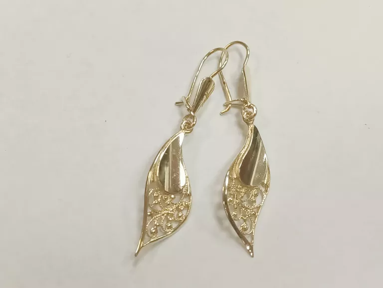 ŚLICZNE ZŁOTE KOLCZYKI 4,48G PR585 14K