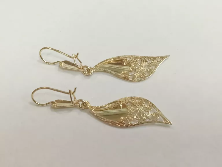 ŚLICZNE ZŁOTE KOLCZYKI 4,48G PR585 14K