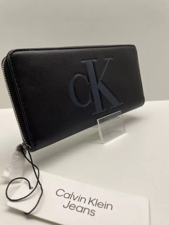 PORTFEL DAMSKI CALVIN KLEIN JEANS CKJ DUŻY CZARNY KOLOR Z METKĄ!