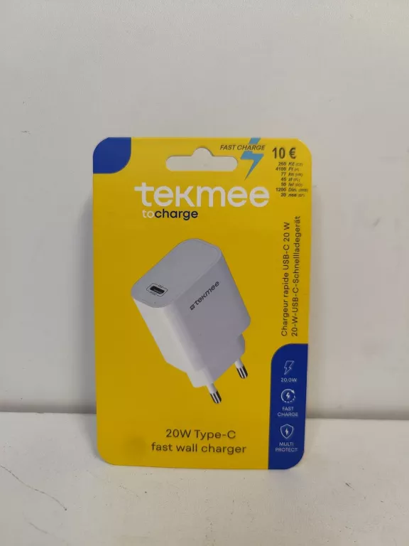 KOSTKA DO ŁADOWANIA USB-C TEKMEE 20W