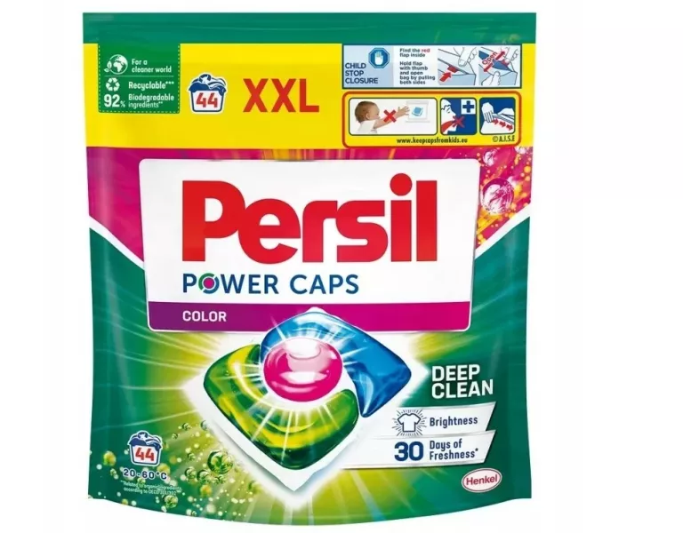 PERSIL XXL POWER CAPS, KAPSUŁKI DO PRANIA KOLOROWYCH TKANIN, 44 SZTUKI