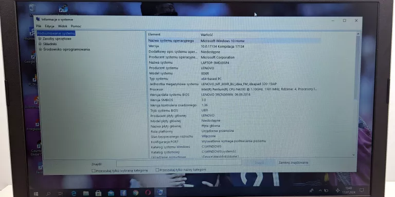 LAPTOP LENOVO IDEAPAD 320-15IAP 4GB/240 GB INTEL PENTIUM CPU N4200 15,6"