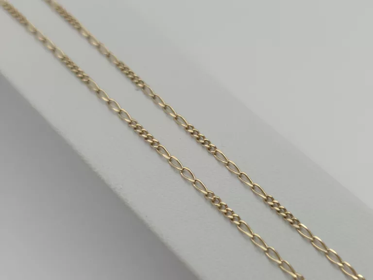 ZŁOTY ŁAŃCUSZEK SPLOT: FIGARO - 375 9K 47CM 2,45G