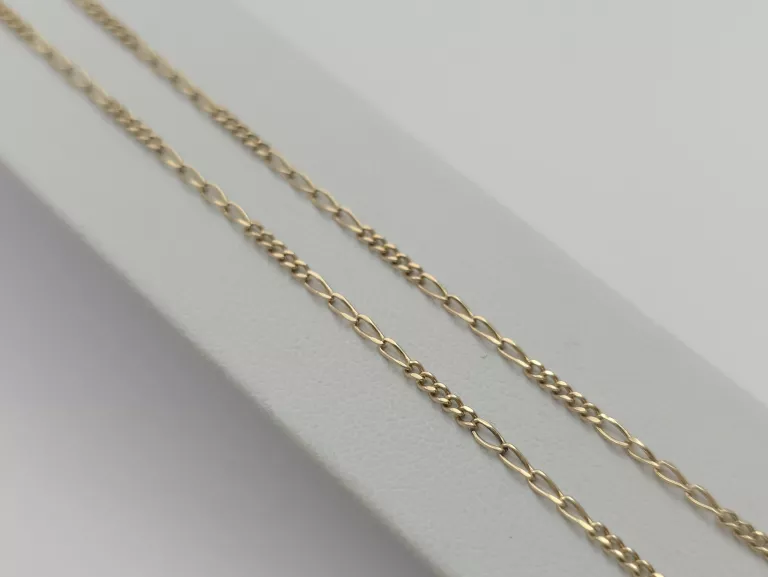 ZŁOTY ŁAŃCUSZEK SPLOT: FIGARO - 375 9K 47CM 2,45G