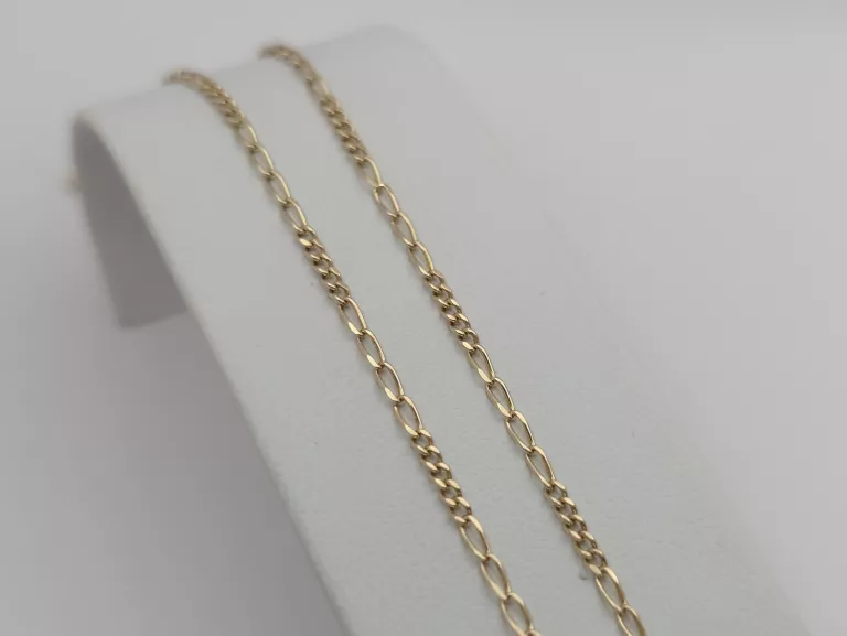 ZŁOTY ŁAŃCUSZEK SPLOT: FIGARO - 375 9K 47CM 2,45G