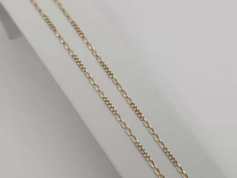 ZŁOTY ŁAŃCUSZEK SPLOT: FIGARO - 375 9K 47CM 2,45G