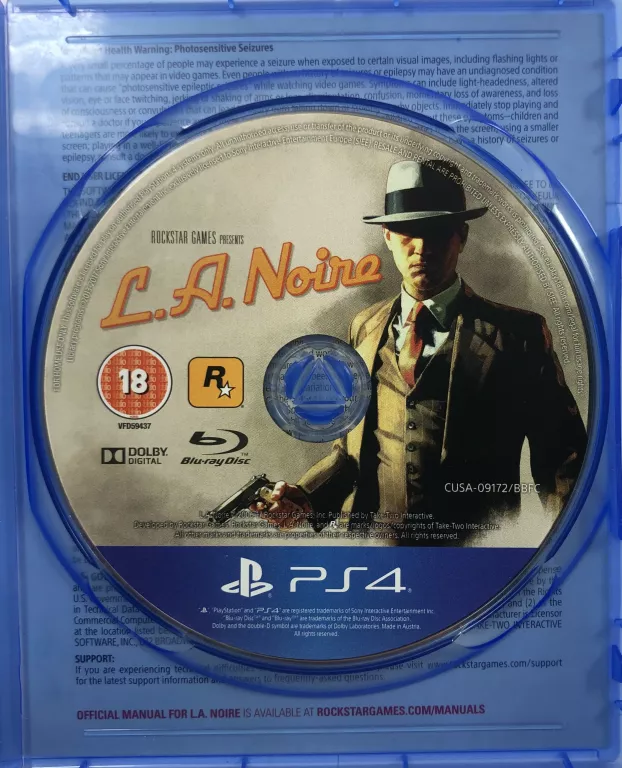 GRA PS4 L.A NOIRE