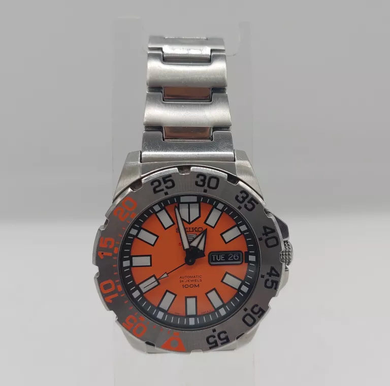 ZEGAREK SEIKO 5 SPORTS DIVER ORANGE BABY MONSTER