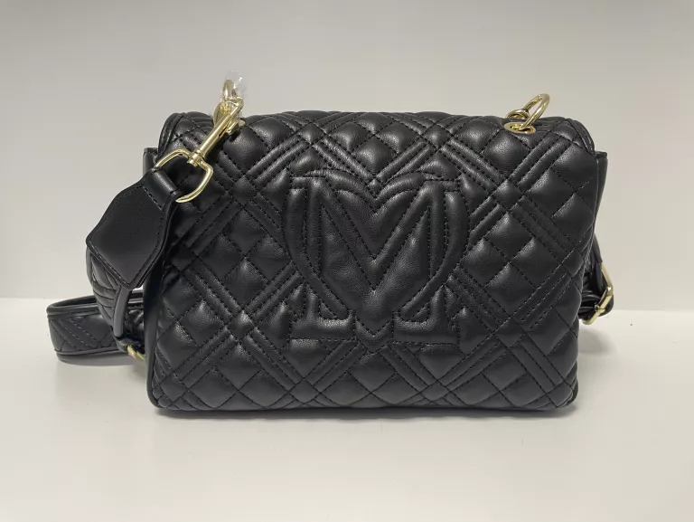 CZARNA TOREBKA DAMSKA LISTONOSZKA LOVE MOSCHINO JC4062PP1HLA0000