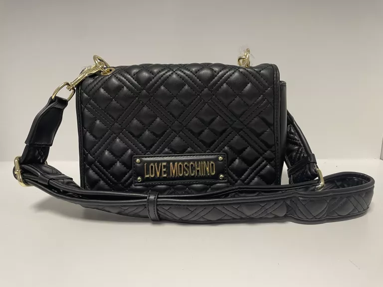 CZARNA TOREBKA DAMSKA LISTONOSZKA LOVE MOSCHINO JC4062PP1HLA0000