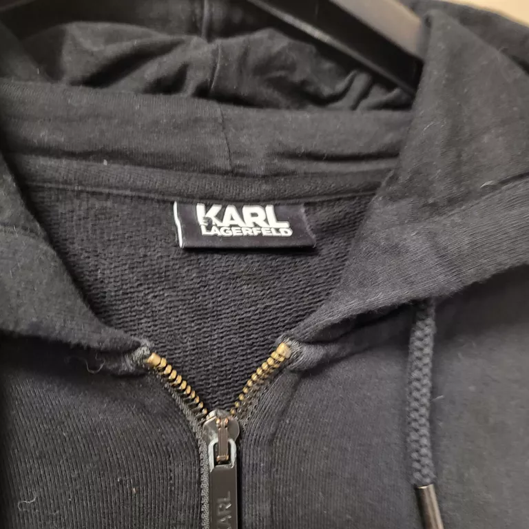 BLUZA KARL LAGERFELD CZARNA ROZPINANA 4 XL