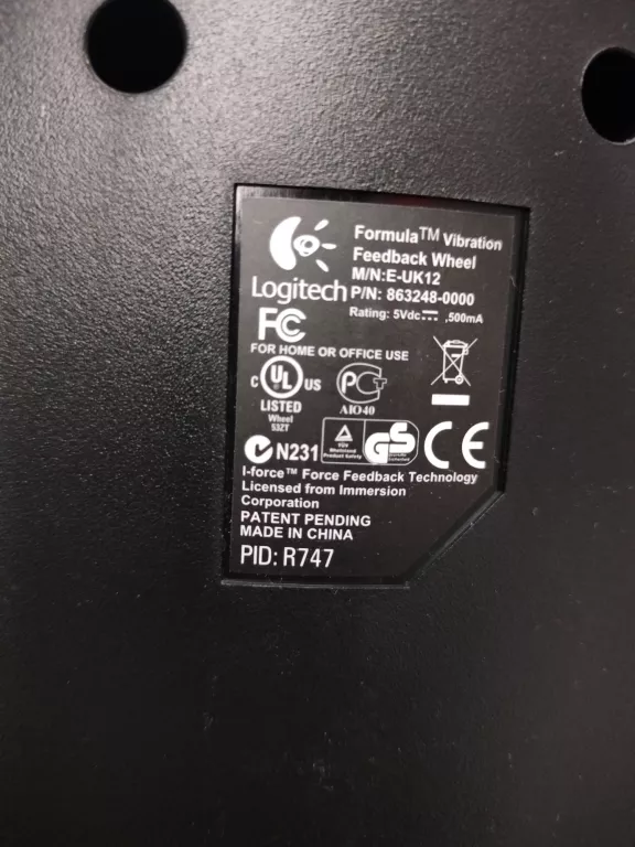 KIEROWNICA LOGITECH PRECISION VIBRATION FEEDBACK WHEEL XBOX