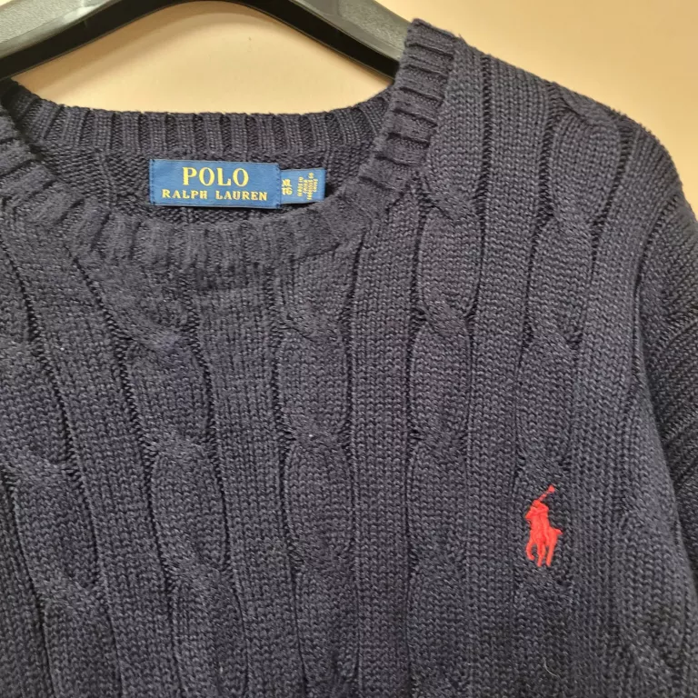 SWETER POLO RALF LAUREN GRANATOWY XL