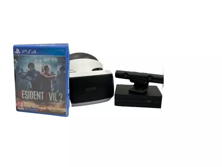 GOGLE SONY PLAYSTATION 4 PS4 VR + KAMERA + GRA RESIDENT EVIL 2