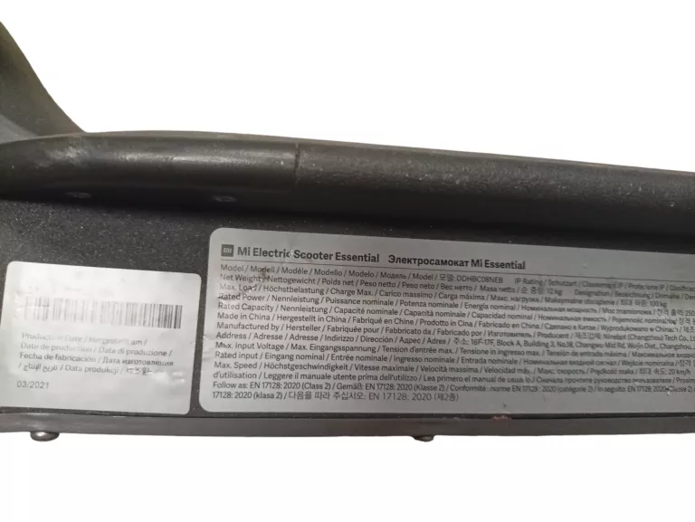 HULAJNOWA XIAOMI MI ELECTRIC SCOOTER ESSENTIAL USZKODZONE DĘTKI