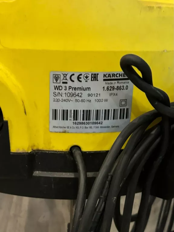 ODKURZACZ WARSZTATOWY KARCHER WD3