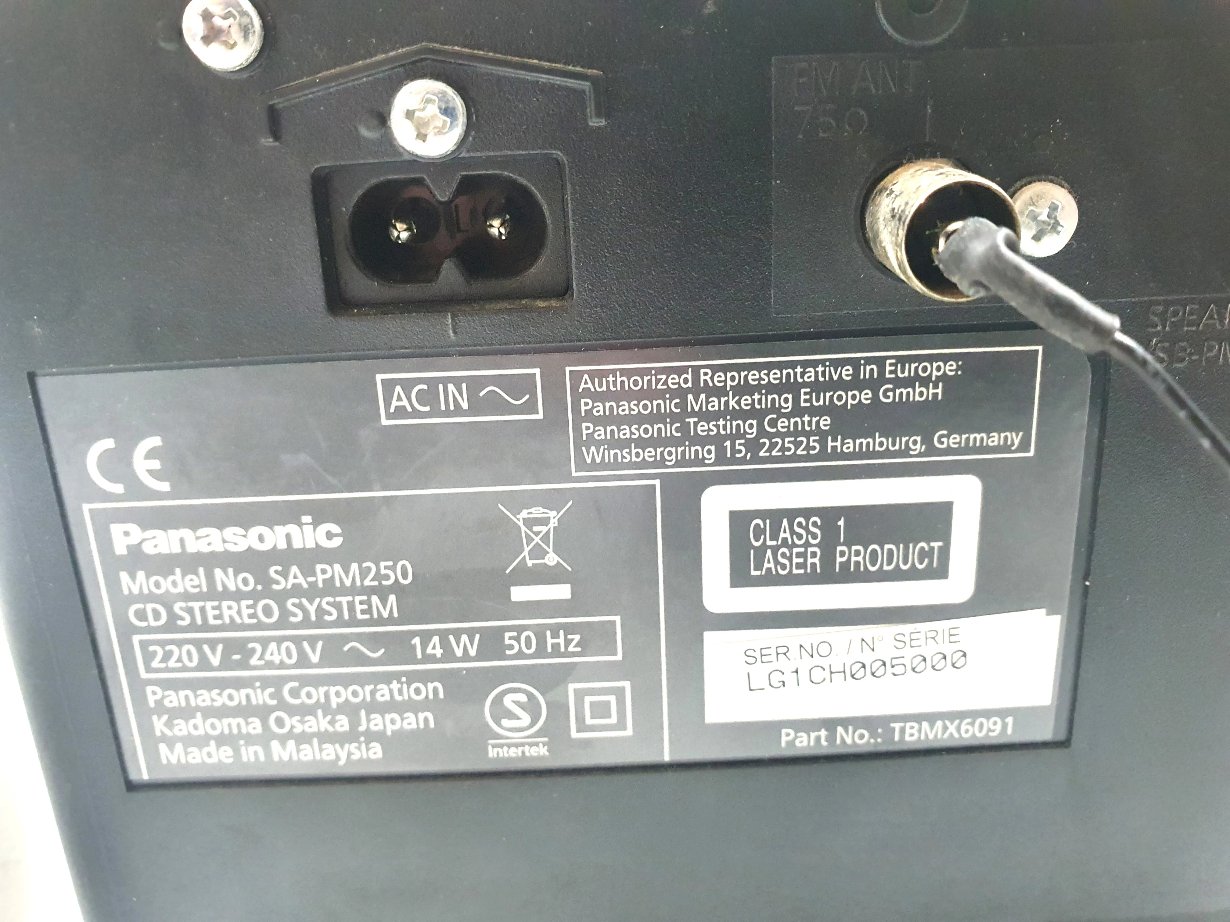 wieza-panasonic-sa-pm250-model-sa-pm250