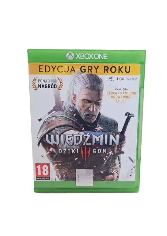 WIEDŹMIN 3 DZIKI GON POLSKA WERSJA XBOX ONE