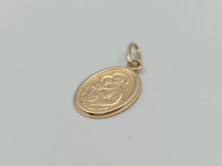 ZŁOTA ZAWIESZKA MEDALIK - 585 14K 1,15G