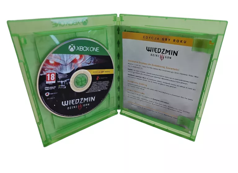 WIEDŹMIN 3 DZIKI GON POLSKA WERSJA XBOX ONE
