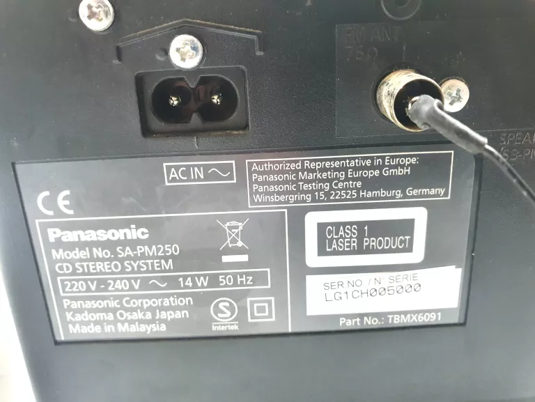 wieza-panasonic-sa-pm250-model-sa-pm250