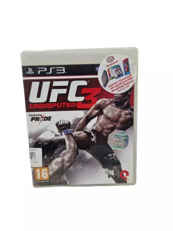 UFC UNDISPUTED 3 SONY PLAYSTATION 3 (PS3) PL