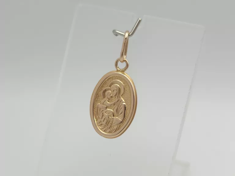 ZŁOTA ZAWIESZKA MEDALIK - 585 14K 1,15G