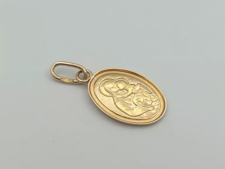ZŁOTA ZAWIESZKA MEDALIK - 585 14K 1,15G