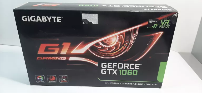 KARTA GRAFICZNA GIGABYTE G1 GAMING NVIDIA GEFORCE GTX 1060/ KARTON