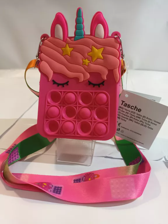 TOREBKA POP IT JEDNOROŻEC SASZETKA SENSORYCZNA MIX KOLORÓW
