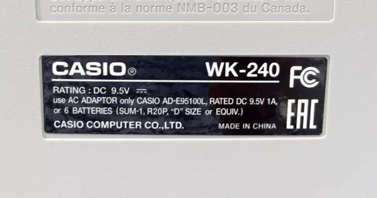 KEYBOARD CASIO WK-240