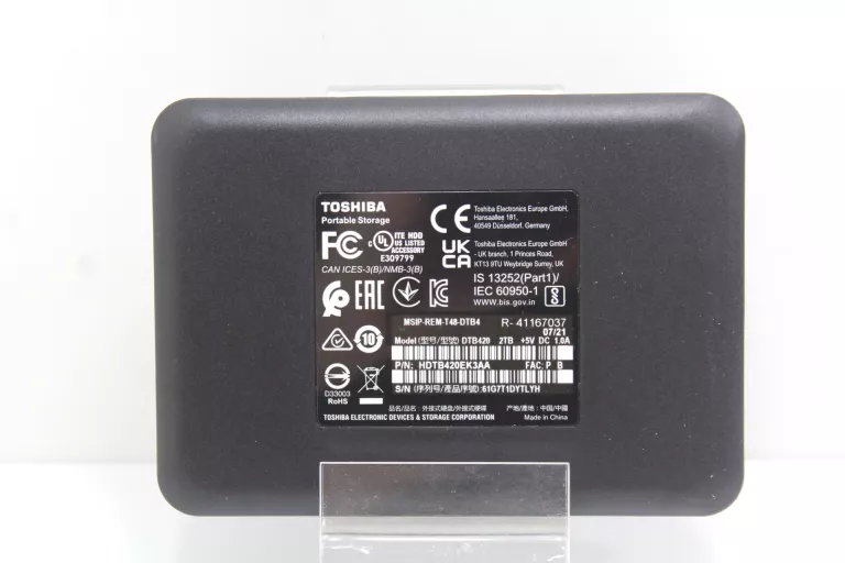 DYSK ZEWNĘTRZNY TOSHIBA CANVIO BASICS 2TB