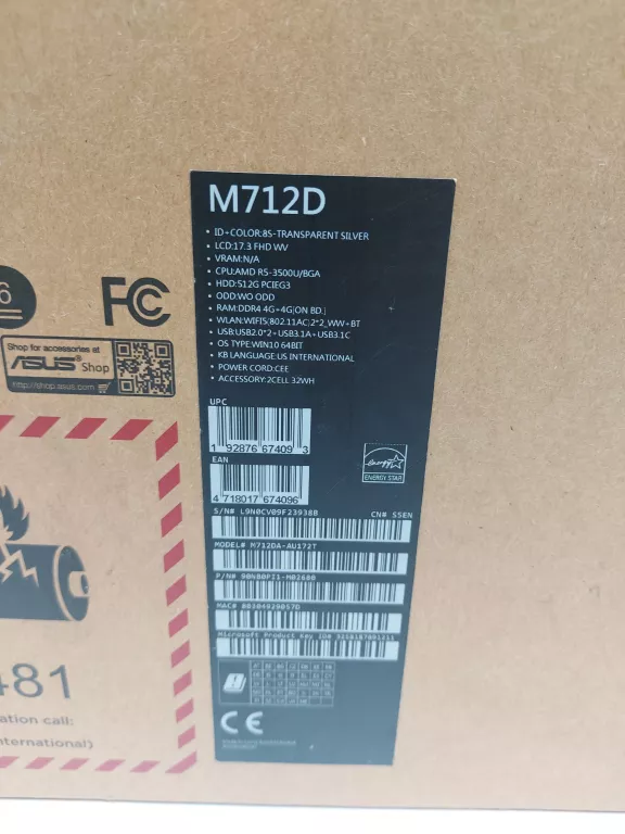 LAPTOP ASUS VIVOBOOK 17 M712DA (M712DA-AU172T)