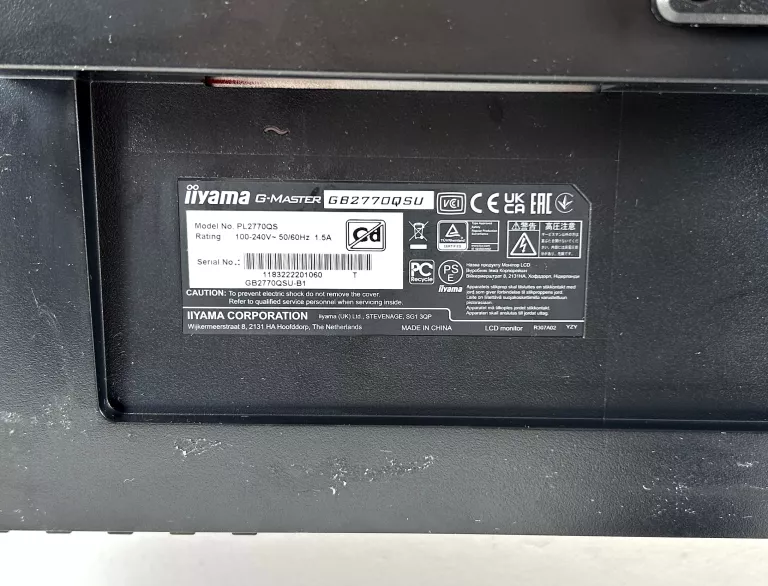MONITOR IIYAMA G-MASTER GB2770QSU B1 KOMPLET