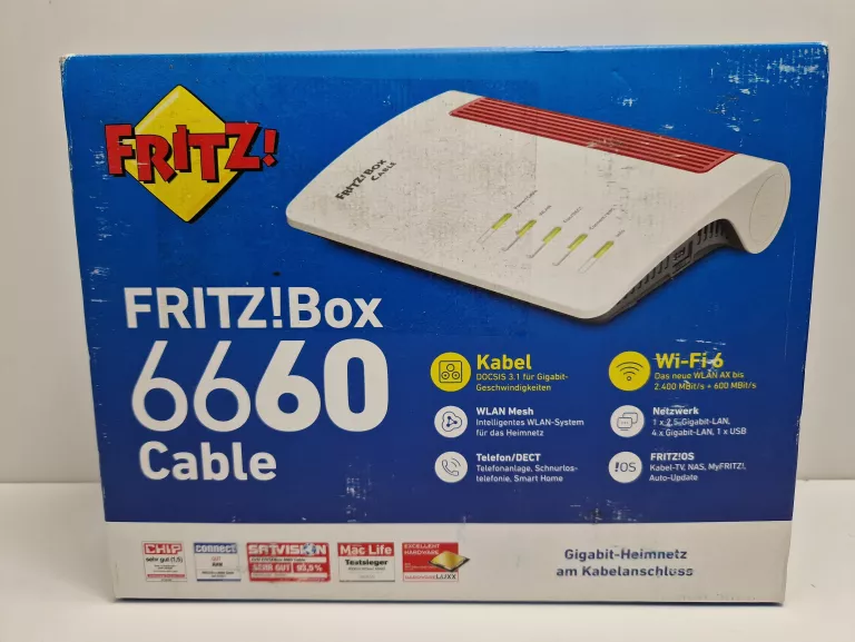 ROUTER AVM FRITZ! BOX 6660 CABLE 802.11AX WI-FI 6