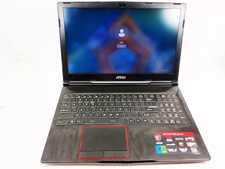 LAPTOP MSI GE63VR Z ZASILACZEM BLACK WEEK