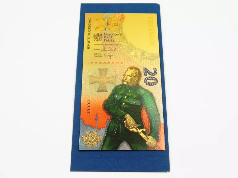 BANKNOTY KOLEKCJONERSKIE POZŁACANE
