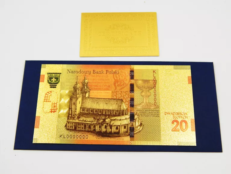 BANKNOTY KOLEKCJONERSKIE POZŁACANE