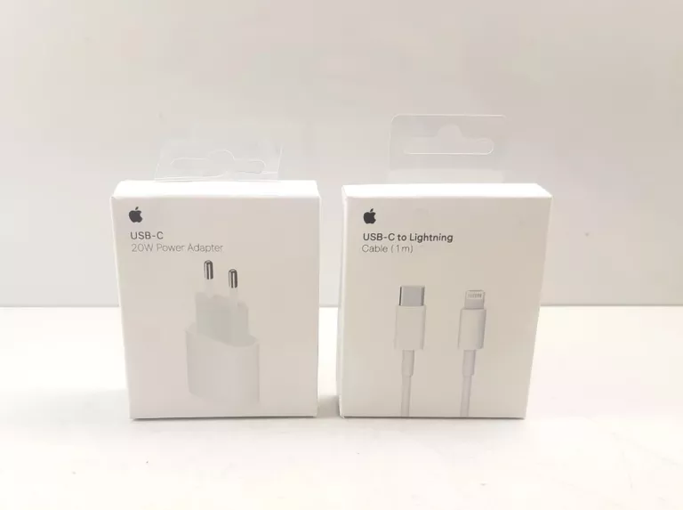 ŁADOWARKA IPHONE KOSTKA + KABEL C NA LIGHTNING