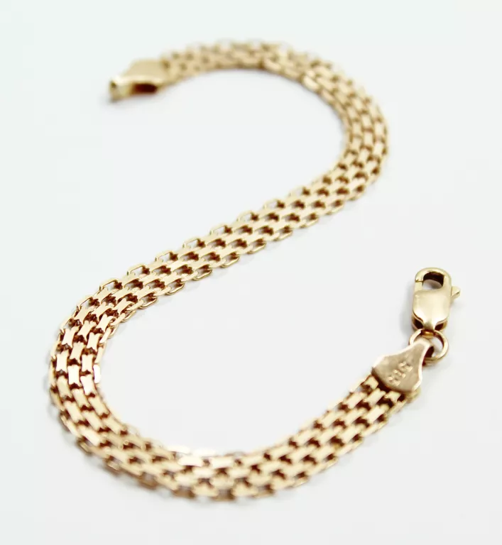 ZŁOTA BRANSOLETKA (585, 6,34G, 18,5CM)