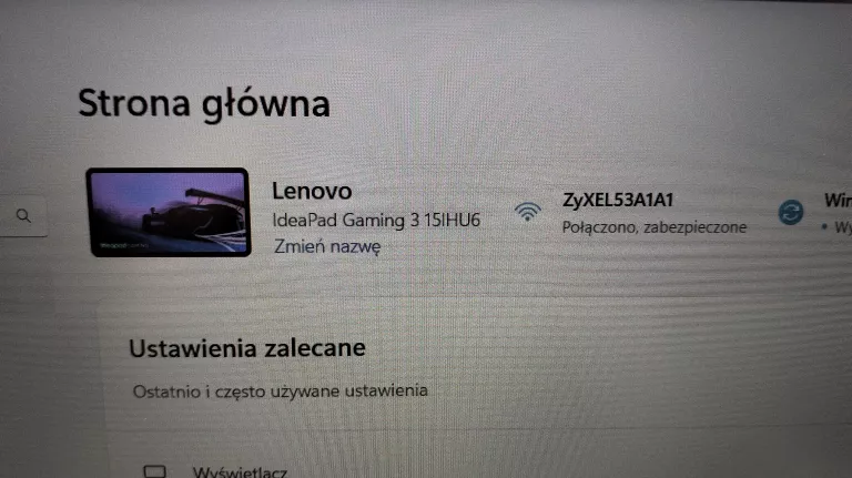 LAPTOP LENOVO IDEAPAD GAMING 3 15IHU6