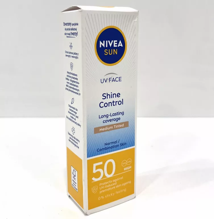 MATUJĄCY KREM DO TWARZY NIVEA SUN SHINE SPF 50