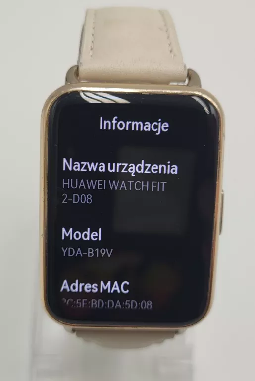 SMARTWATCH HUAWEI WATCH FIT 2 CLASSIC MOON WHITE YDA-B19V