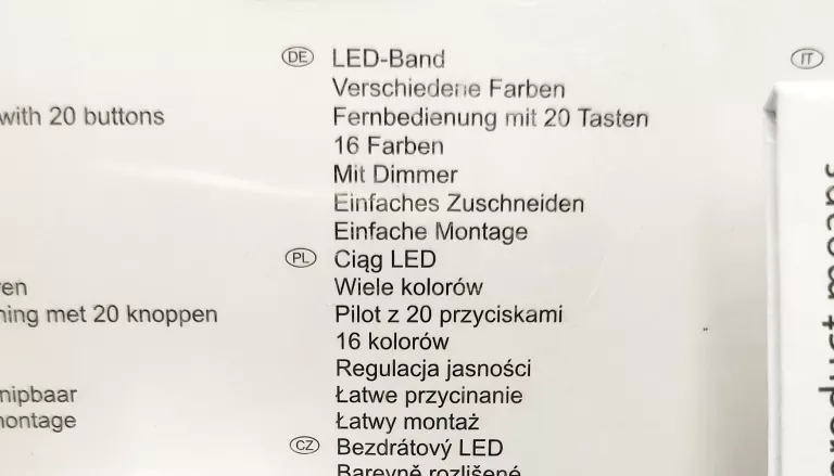 LEDY DO SAMOCHODU GRUNDIG 16 KOLORÓW