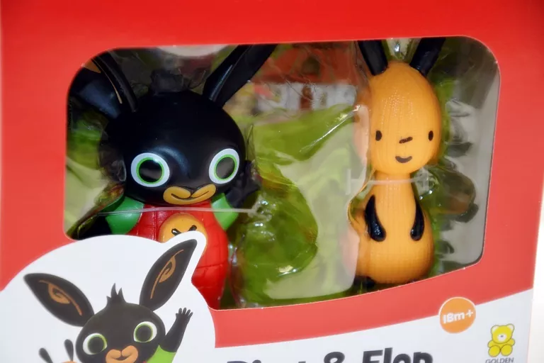 FIGURKI Z BAJKI BING I FLOP ZESTAW 18M+ KRÓLIK BING GOLDEN BEAR