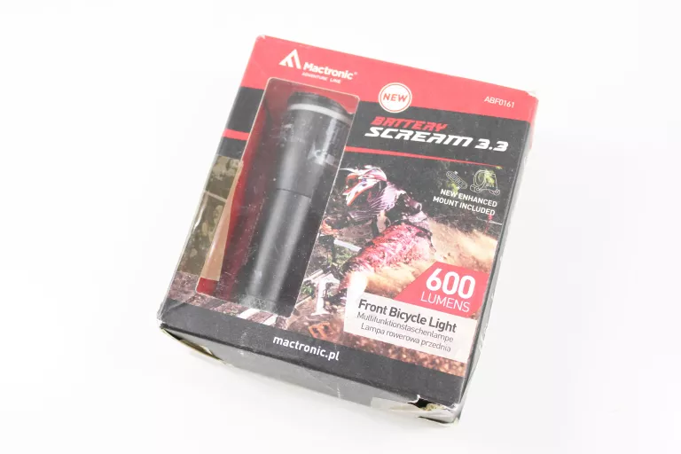 MACTRONIC SCREAM 3.3 LATARKA ROWEROWA PRZEDNIA AAA