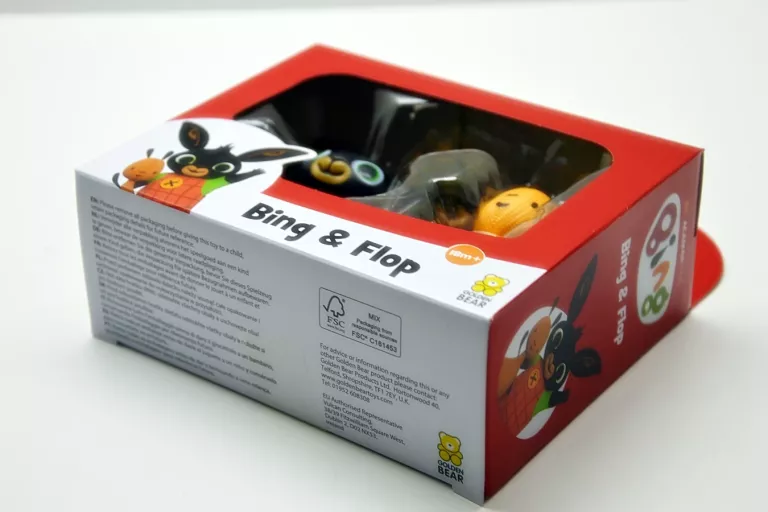 FIGURKI Z BAJKI BING I FLOP ZESTAW 18M+ KRÓLIK BING GOLDEN BEAR