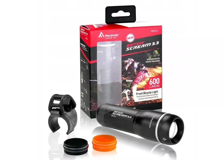 MACTRONIC SCREAM 3.3 LATARKA ROWEROWA PRZEDNIA AAA