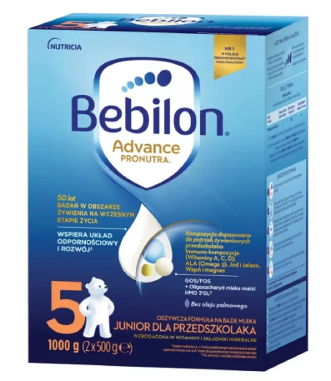 MLEKO BEBILON JUNIOR 5 PRONUTRA ADVANCE 1000G